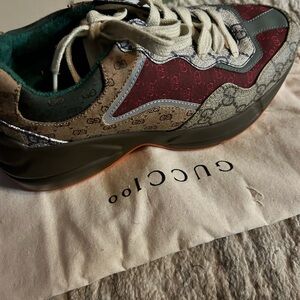 Gucci Orange Sole Sneakers